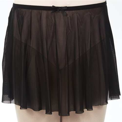 Mesh Pull On Skirt - Black