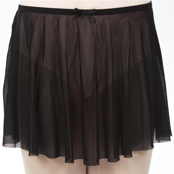 Mesh Pull On Skirt - Black